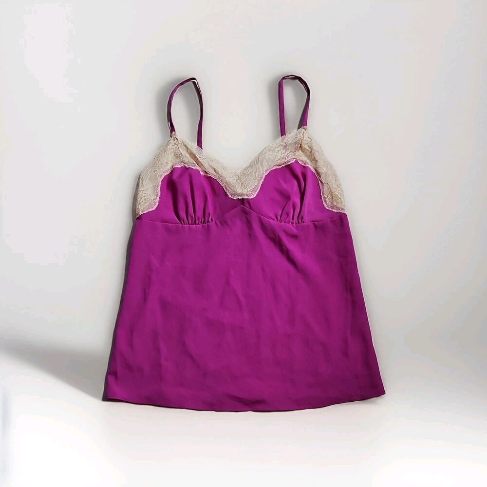 Rodarte for Target Women's Fushia/Pink Lace Camisole y2k fairy Medium